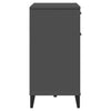 Anthrazitgraues Sideboard Viken Slelian 80x40x80cm (Holz)