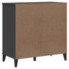 Anthrazitgraues Sideboard Viken Slelian 80x40x80cm (Holz)
