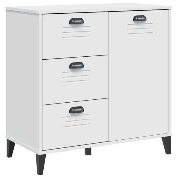 Weißes Sideboard Viken Dache 80x40x80cm (Holz)