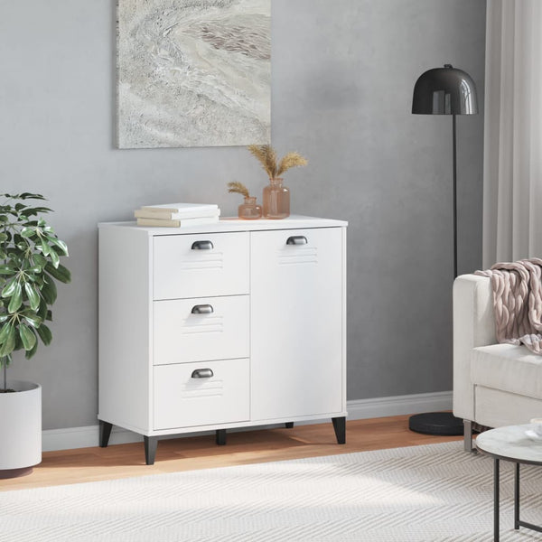 Weißes Sideboard Viken Dache 80x40x80cm (Holz)
