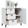 Weißes Sideboard Viken Dache 80x40x80cm (Holz)