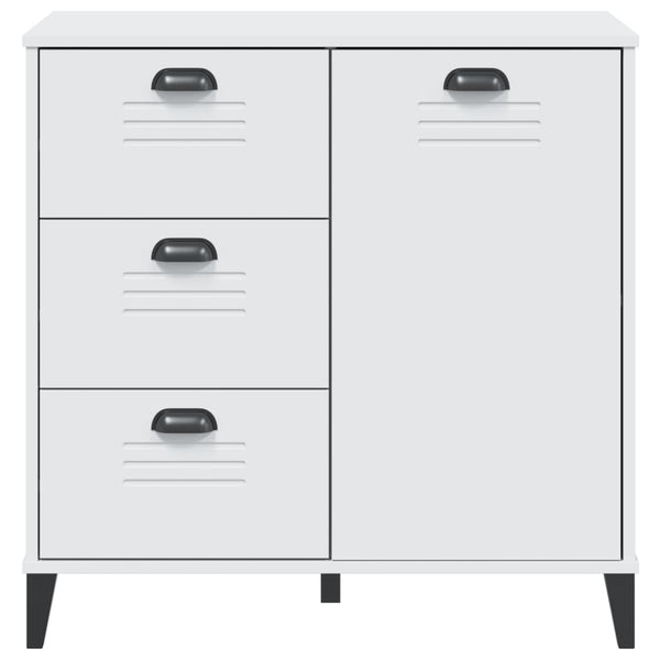 Weißes Sideboard Viken Dache 80x40x80cm (Holz)
