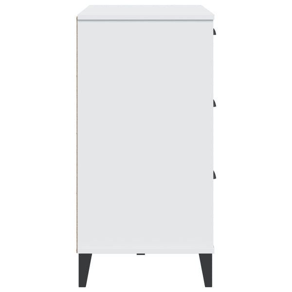Weißes Sideboard Viken Dache 80x40x80cm (Holz)