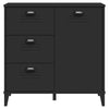 Schwarzes Sideboard Viken Dache 80x40x80cm (Holz)