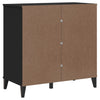 Schwarzes Sideboard Viken Dache 80x40x80cm (Holz)
