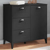 Schwarzes Sideboard Viken Dache 80x40x80cm (Holz)