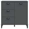Anthrazitgraues Sideboard Viken Dache 80x40x80cm (Holz)