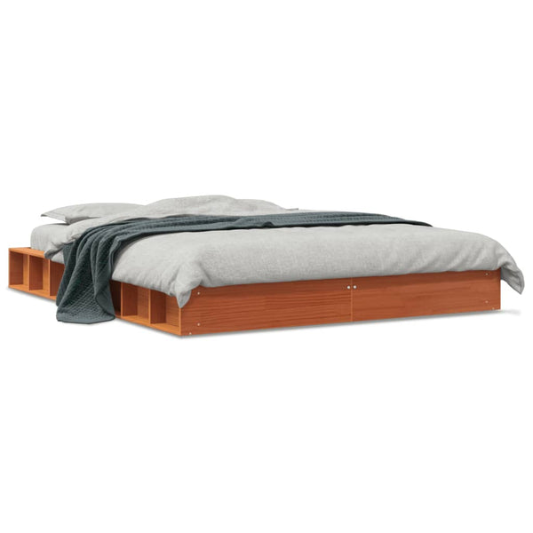Bettgestell Sabia aus Wachsbraun 150x200cm (Kiefer)