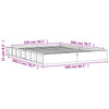 Bettgestell Sabia aus Wachsbraun 150x200cm (Kiefer)