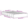 Hellbraunes Bettgestell Sabia 75x190cm (Kiefer)
