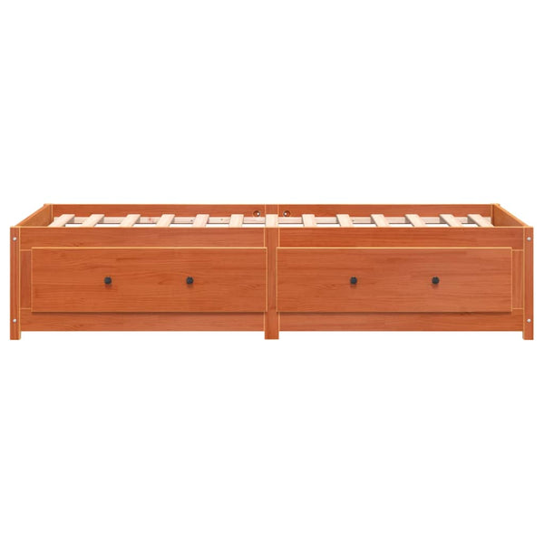 Beigefarbenes Schlafsofa Legarde 90x190cm (Kiefer)