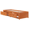 Wachsbraunes Schlafsofa Legarde 75x190cm (Kiefer)