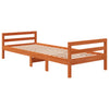 Braun-Beige Bettgestell Bitboaca 90x200cm (Kiefer)