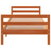 Braun-Beige Bettgestell Bitboaca 90x200cm (Kiefer)