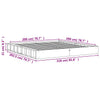 Wachsbrauner Bettrahmen Sabia 200x200cm (Kiefer)