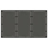 Schwarzer Gartentisch mit Glasplatte Teodosea 150x90x75cm (Polyrattan)