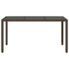 Brauner Gartentisch Teodosea 150x90x75cm (Polyrattan)