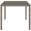 Grauer Gartentisch Teodosea 150x90x75cm (Polyrattan)