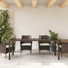 Brauner Gartentisch Teodosea 190x90x75cm (Polyrattan)