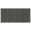 Brauner Gartentisch Teodosea 190x90x75cm (Polyrattan)