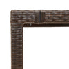 Brauner Gartentisch Teodosea 190x90x75cm (Polyrattan)