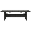 Schwarzer Gartentisch Teodosea 240x90x75cm (Polyrattan)