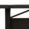 Schwarzer Gartentisch Teodosea 240x90x75cm (Polyrattan)