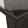 Schwarzer Gartentisch Teodosea 240x90x75cm (Polyrattan)