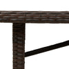 Ruskea puutarhapöytä Teodosea 240x90x75cm (polyrottinki)