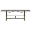 Grauer Gartentisch Naica 190x80x75cm (Polyrattan)