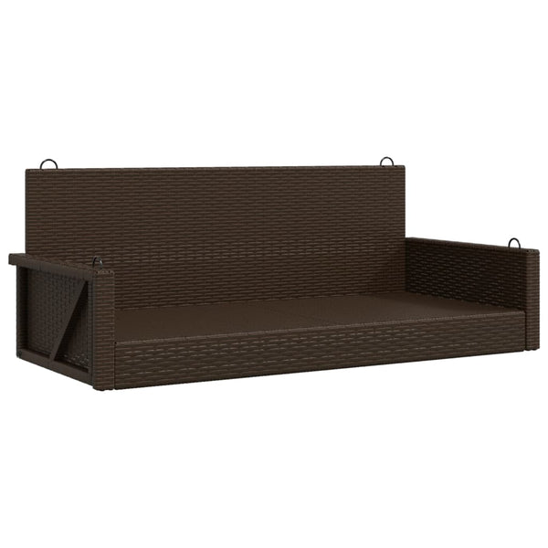 Ruskea keinupenkki Linica 119x56x48cm (polyrottinki)