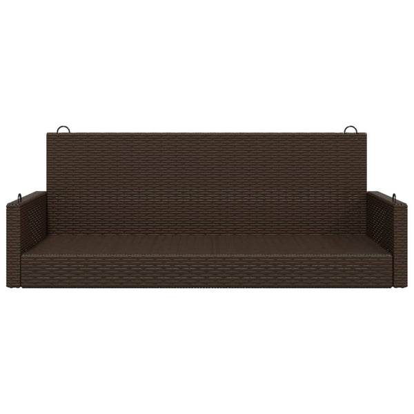 Ruskea keinupenkki Linica 119x56x48cm (polyrottinki)
