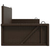 Ruskea keinupenkki Linica 119x56x48cm (polyrottinki)