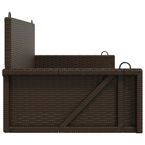 Ruskea keinupenkki Linica 119x56x48cm (polyrottinki)