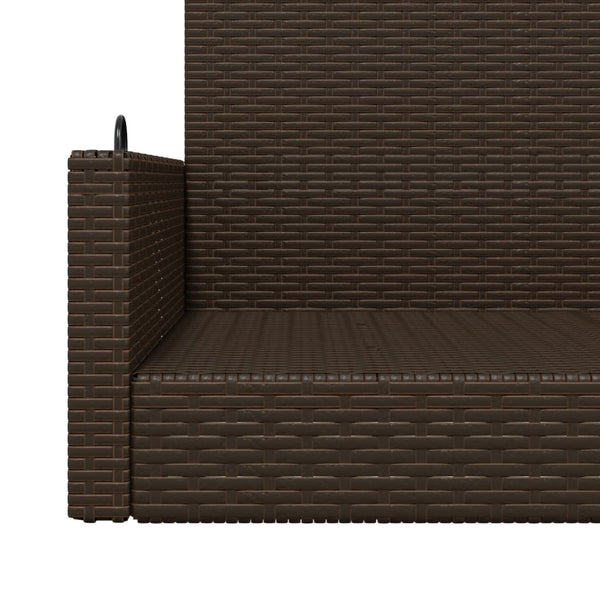 Ruskea keinupenkki Linica 119x56x48cm (polyrottinki)