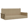 Beige keinupenkki Linica 119x56x48cm (polyrottinki)