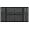 Schwarzer Gartentisch mit Glasplatte Dorus 100x55x73cm (Polyrattan)
