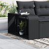 Schwarze Ablageregale Parmenia (2 Stk. Polyrattan)