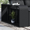 Schwarze Ablageregale Parmenia (2 Stk. Polyrattan)