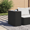 Gartenseitentisch Pintea 58x27,5x55cm schwarz (PE-Rattan)