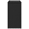 Gartenseitentisch Pintea 58x27,5x55cm schwarz (PE-Rattan)