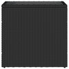 Gartenseitentisch Pintea 58x27,5x55cm schwarz (PE-Rattan)