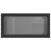 Gartenseitentisch Pintea 58x27,5x55cm schwarz (PE-Rattan)
