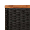 Schwarzer Gartentisch Pintea 58x27,5x55cm (Polyrattan)