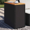 Schwarzer Gartentisch Pintea 58x27,5x55cm (Polyrattan)