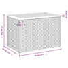 Beige Garten-Beistelltische Azimussa 55x34x37cm (2 Stück Polyrattan Holz)