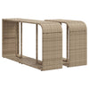 Beige Lagerregale Parmenia (2 Stück Polyrattan)