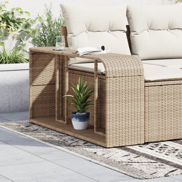 Beige Lagerregale Parmenia (2 Stück Polyrattan)