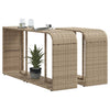 Beige Lagerregale Parmenia (2 Stück Polyrattan)
