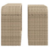 Beige Lagerregale Parmenia (2 Stück Polyrattan)